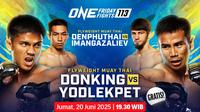 Jadwal ONE Championship: ONE Friday Fights 113 saksikan live streaming di Vidio. Jangan ketinggalan nonton aksi petarung beladiri dunia dalam ajang ONE Championship: ONE Friday Fights 113 hanya di Vidio. (sum. doc. vidio.com)