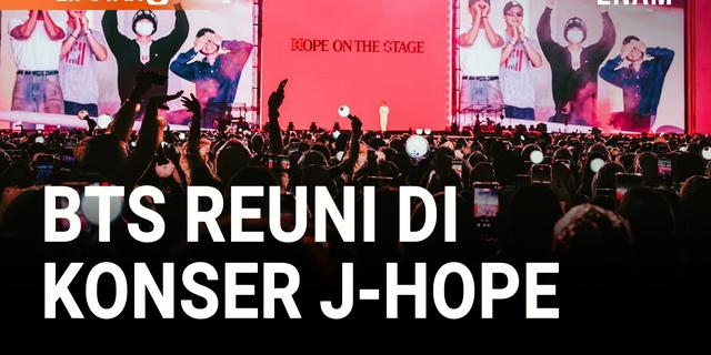 VIDEO: BTS Reuni di Konser J-Hope, Bikin Army Heboh