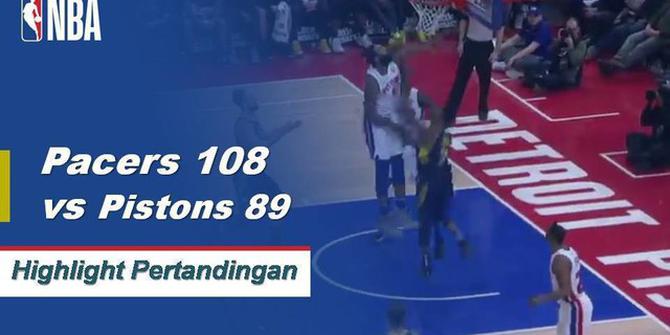 Cuplikan Pertandingan NBA : Pacers 108 vs Pistons 89