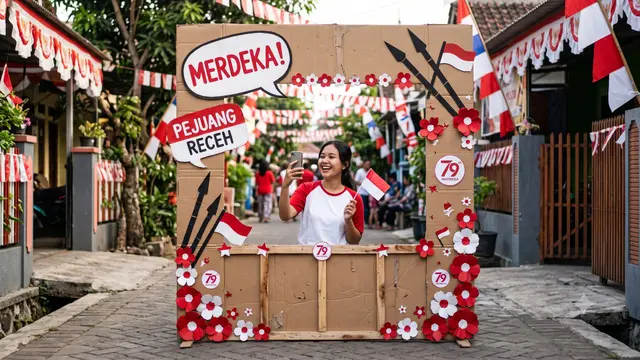 Ide Hiasan 17 Agustus dari Kardus Bekas