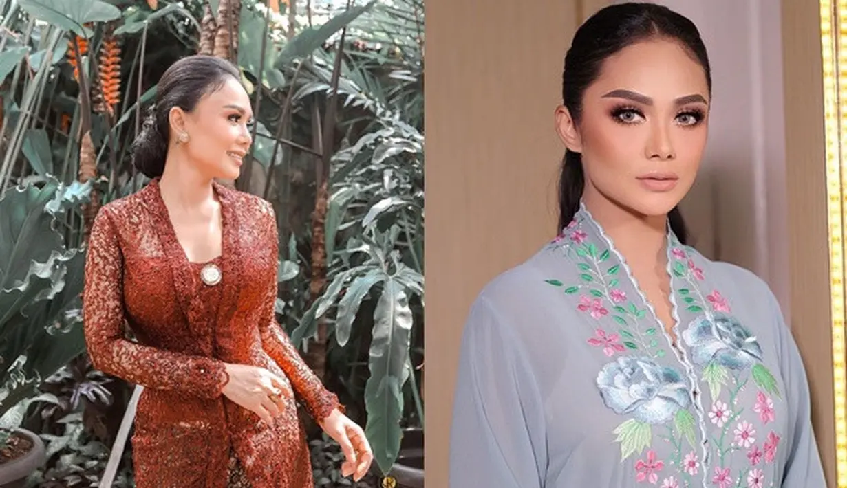 Gaya Yuni Shara dan Krisdayanti di Acara Tedak Siten Keponakannya (Sumber: Instagram/yunishara36)