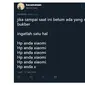 Alasan Kenapa Enggak Ada yang Ngajak Bukber Versi Netizen (sumber: Twitter/@ricki_tobe)