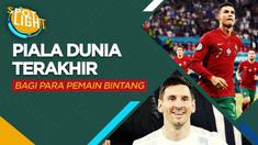 Berita video spotlight tentang Berikut lima bintang yang mungkin memainkan Piala Dunia terkahirnya di Qatar, salah satunya ialah Cristiano Ronaldo.
