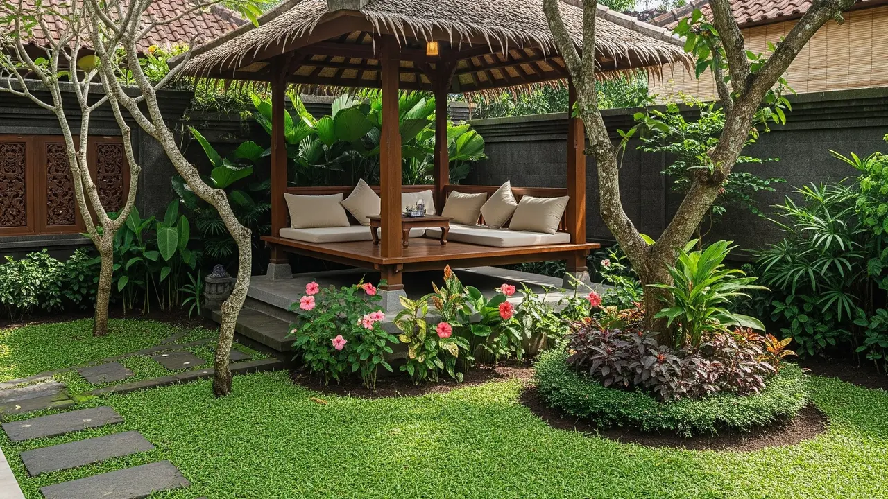 Pohon Buah Berakar Aman Dekat Gazebo