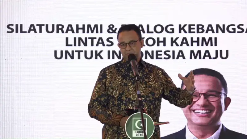 Bakal calon presiden (capres) yang didukung oleh tiga partai politik NasDem, PKS, dan Demokrat untuk maju di Pemilu 2024, Anies Baswedan.