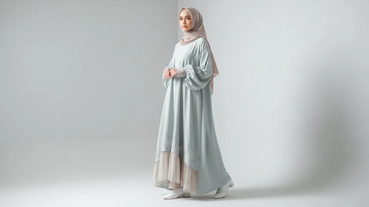 Tips Memilih Gamis Motif yang Tidak Terlihat Ramai dan Tetap Anggun, Cocok untuk Segala Acara