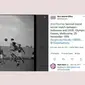 Skuat Garuda menghadapi Timnas Uni Soviet saat babak perempat final sepak bola Olimpiade Melbourne 1956. (Foto: Tangkapan Layar akun Twitter @NLAjakarta)