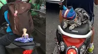 Selain Manusia, 9 Hal Absurd Ini Bisa Dibonceng Naik Motor