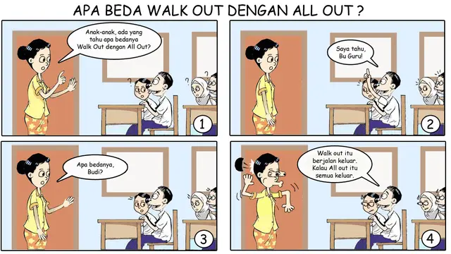 Ilustrasi All Out Walk Out