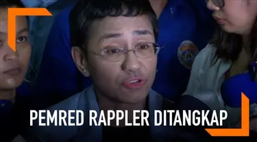 Pemred Rappler Filipina, Maria Ressa, dibebaskan dengan jaminan. Sebelumnya ia ditangkap dengan tuduhan pencemaran nama baik.