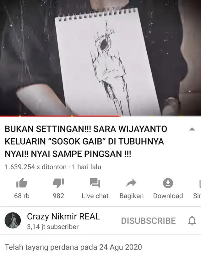 Unggahan Nikita Mirzani. (Foto: YouTube Crazy Nikmir REAL)