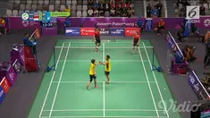 Debby Susanto dan Ricky Karandasuwardi harus mengakui kekuatan pasangan Thailand dalam pertandingan nomor ganda campuran Asian Games 2018.