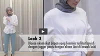 Blouse aksen ikat sedang jadi tren! Dapatkan 3 gaya cantik dan stylish dengan tutorial gaya hijab ini