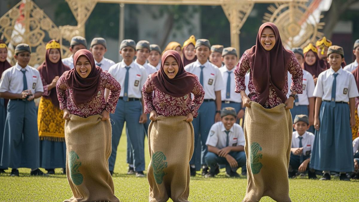 19 Lomba 17 Agustus SMA Antimainstream, Bikin Sekolah Semarak Merah Putih