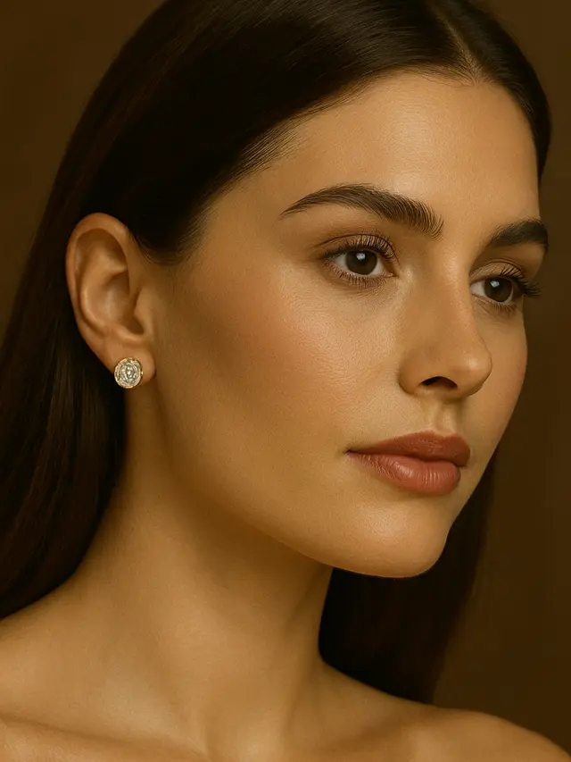 Model Anting Emas Mata Satu