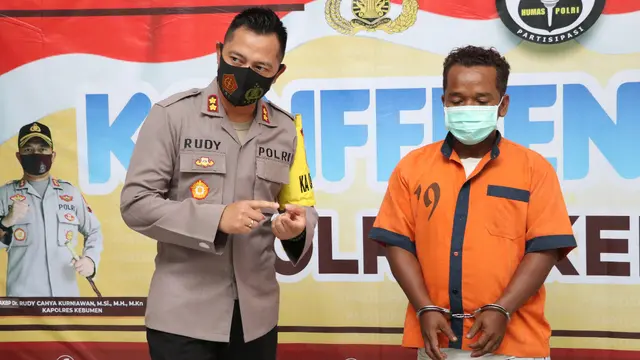 Residivis kembali mencuri Ponsel demi berhubungan dengan kekasih gelapnya. Dia tegal melupakan sang istrinya yang TKW di Taiwan. (Foto: Liputan6.com/Polres Kebumen)