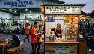 Ide Usaha Kecil Dekat Lapangan Futsal. Gemini