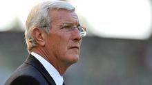 Pelatih Timnas Italia Marcello Lippi sebelum partai pemanasan kontra Meksiko jelang PD 2010 di Brussels, Belgia, 3 Juni 2010. Mexico menang 2-1. AFP PHOTO/JOHN THYS