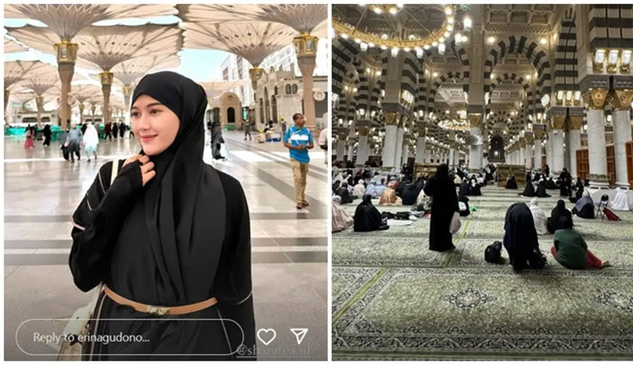 <p>Tampil berhijab serba hitam, wanita dengan nama lengkap Erina Sofia Gudono ini kian memesona. Berfoto dengan pemandangan latar masjid Nabawi sembari pamer senyuman manis, istri Kaesang Pangarep ini makin cantik. Jadi impian seluruh umat Muslim di dunia untuk berkunjung ke Tanah Suci, Erina tuliskan doa agar siapapun yang belum ke Tanah Suci bisa segera berkunjung. (Liputan6.com/IG/@erinagudono)</p>