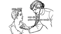 5 Meme Lucu Percakapan Dokter Dengan Pasien Ini Bikin Geregetan (sumber: Instagram.com/receh.id)