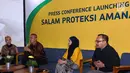 Chief Sharia Business Sun Life Norman Nugraha memberi keterangan pers pada peluncuran Salam Proteksi Amanah, di Jakarta, Kamis (16/5). PT Sun Life Indonesia berkolaborasi dengan Dompet Dhuafa menghadirkan dua pilihan baru dalam berdonasi melalui kontribusi asuransi. (Liputan6.com/HO/Bon)
