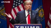 Banner Infografis Barang Indonesia Masuk AS Kena Tarif Trump 32%. (AFP)