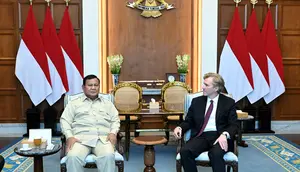 Prabowo Bertemu Wakil Menteri Perang AS di Istana
