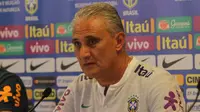 Pelatih Timnas Brasil, Tite, optimis terhadap tren positif anak asuhnya akan berlanjut di Piala Dunia 2018. (Bola.com/Reza Khomaini)