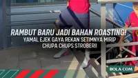 Rambut baru jadi bahan roasting! Lamine Yamal ejek gaya rambut rekan setimnya mirip chupa chups stroberi