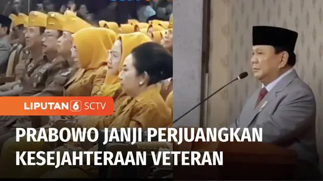 Menteri Pertahanan Prabowo Subianto menghadiri Hari Veteran Nasional di Solo, Jawa Tengah, pada Kamis siang. Di hadapan para veteran, Prabowo berjanji akan memperjuangkan kesejahteraan mereka.