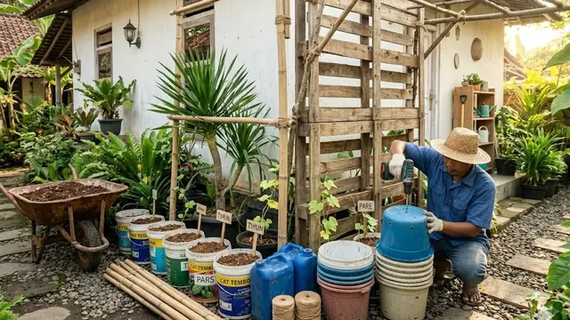 Persiapan Awal Membuat Kebun Rambat