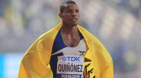 Sprinter Olimpiade Ekuador Alex Quinonez. (AFP)
