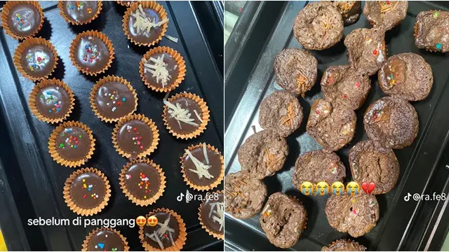 6 Potret Gagal Kue Lebaran Sebelum Vs Sesudah Dipanggang, Bikin Nyesek