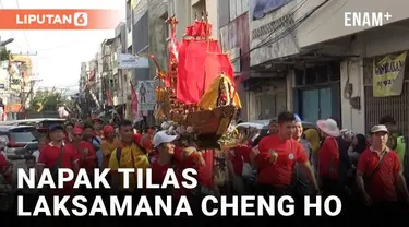 Ribuan warga memadati kawasan pecinan, Semarang Tengah, untuk menyaksikan tradisi kirab dalam rangka menyambut kedatangan Laksamana Cheng Ho.