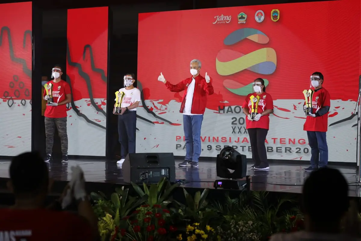 Sejumlah Atlet dan Tokoh Asal Jawa Tengah Terima Penghargaan di Momen Haornas 2020