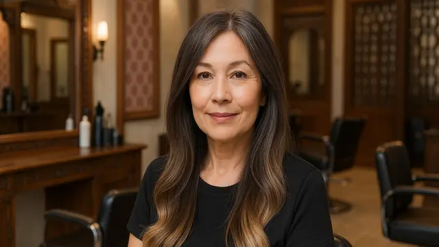 Tren Warna Rambut Ash Brown untuk Ibu-Ibu Usia 50 Tahun ke Atas