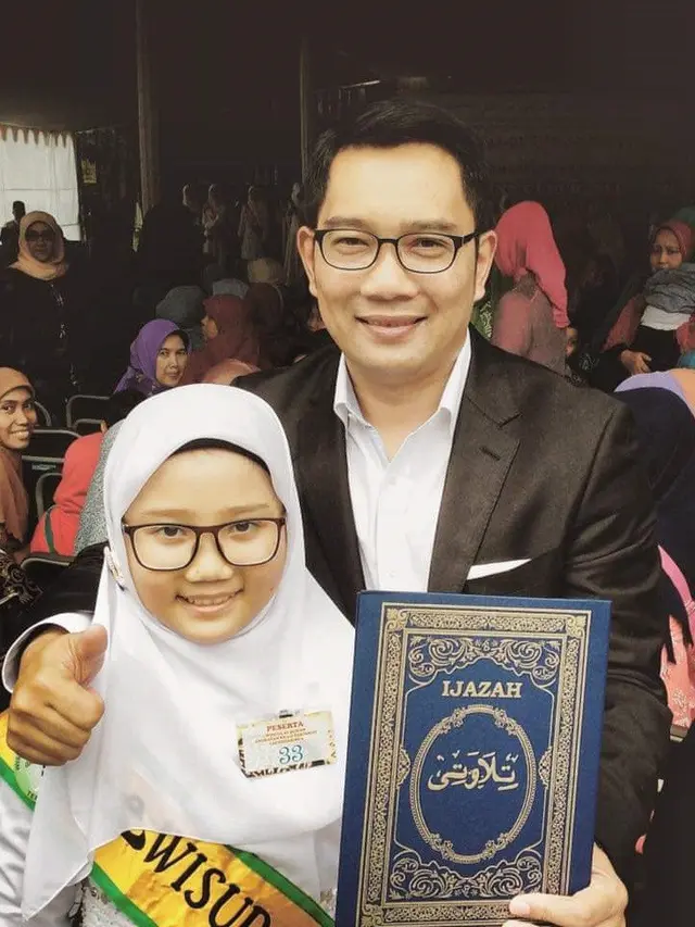 6 Momen Kebersamaan Ridwan Kamil Bareng Zara, Masa Kecil Hingga Kini