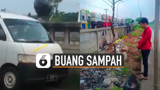 VIDEO: Viral Penumpang Mobil Buang Sampah di Kali, Pelaku Diamankan Polisi