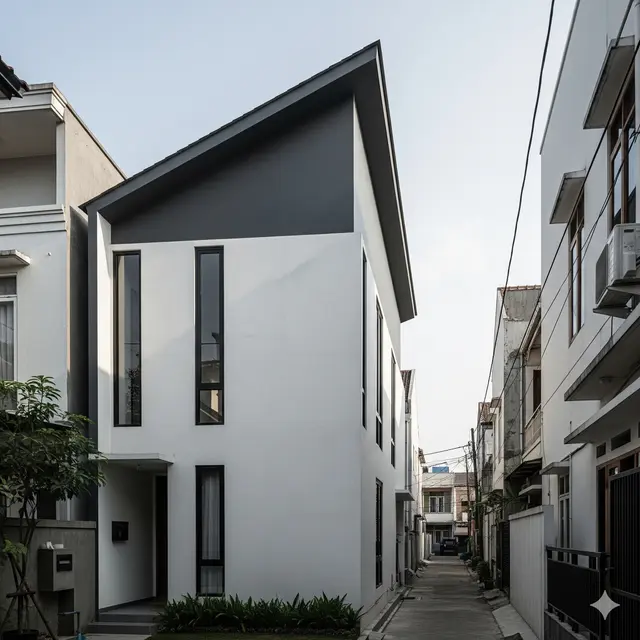 Desain Rumah Kecil di Pemukiman Padat Penduduk