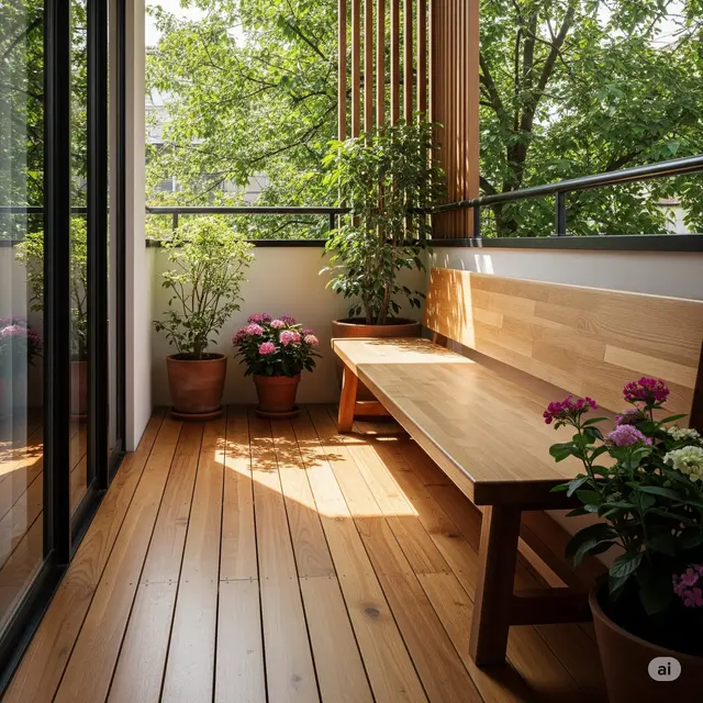 Model Balkon Rumah Sederhana. Foto: Gemini
