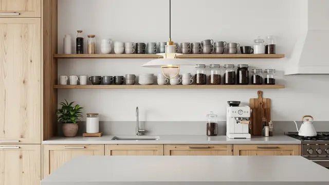 Model Dapur dengan Area Khusus Membuat Kopi