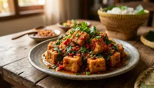 Resep Tahu Rica-Rica Kemangi, Pedas Gurih dan Harum