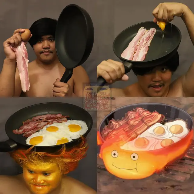 6 Cosplay Low Budget Pakai Telur Ini Nyeleneh, Bikin Ngakak