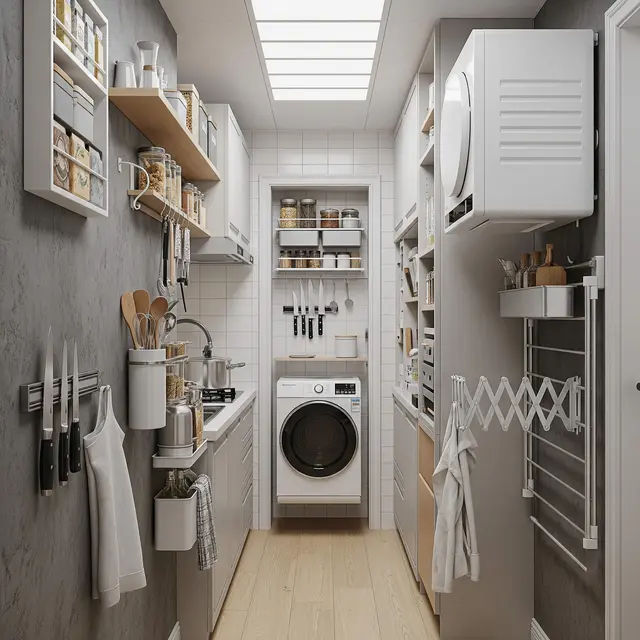 Ide Rumah Sempit Tapi Punya Ruang Jemur dan Dapur Fungsional
