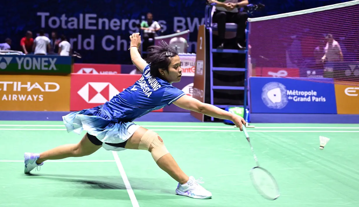 Usai pertandingan, Gregoria Mariska Tunjung mengaku masih ada beberapa hal yang perlu diperbaiki pada pertandingan berikutnya. (Bertrand GUAY/AFP)