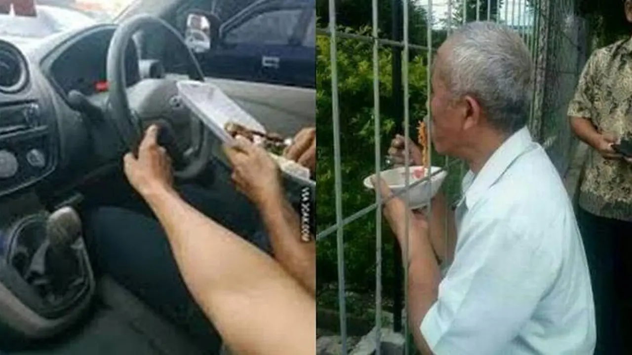 5 Potret Kocak Orang Mempersulit Diri saat Makan Ini Ribet Banget