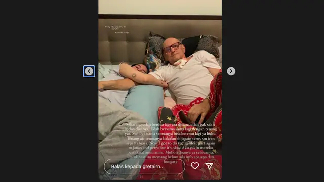 Ayah Mendiang Laura Anna Meninggal Dunia di Hungaria, Greta Irene: Sekarang Sudah Bersama Lagi di Sana. (instagram.com/gretairn)