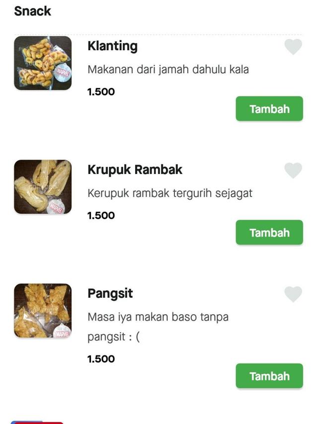 8 Potret Deskripsi Menu Makanan di Ojek Online Ini Bikin Geleng Kepala