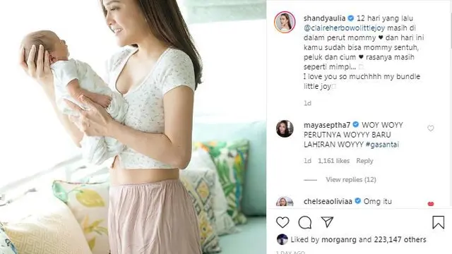 Unggahan Shandy Aulia. (Foto: Instagram @shandyaulia)