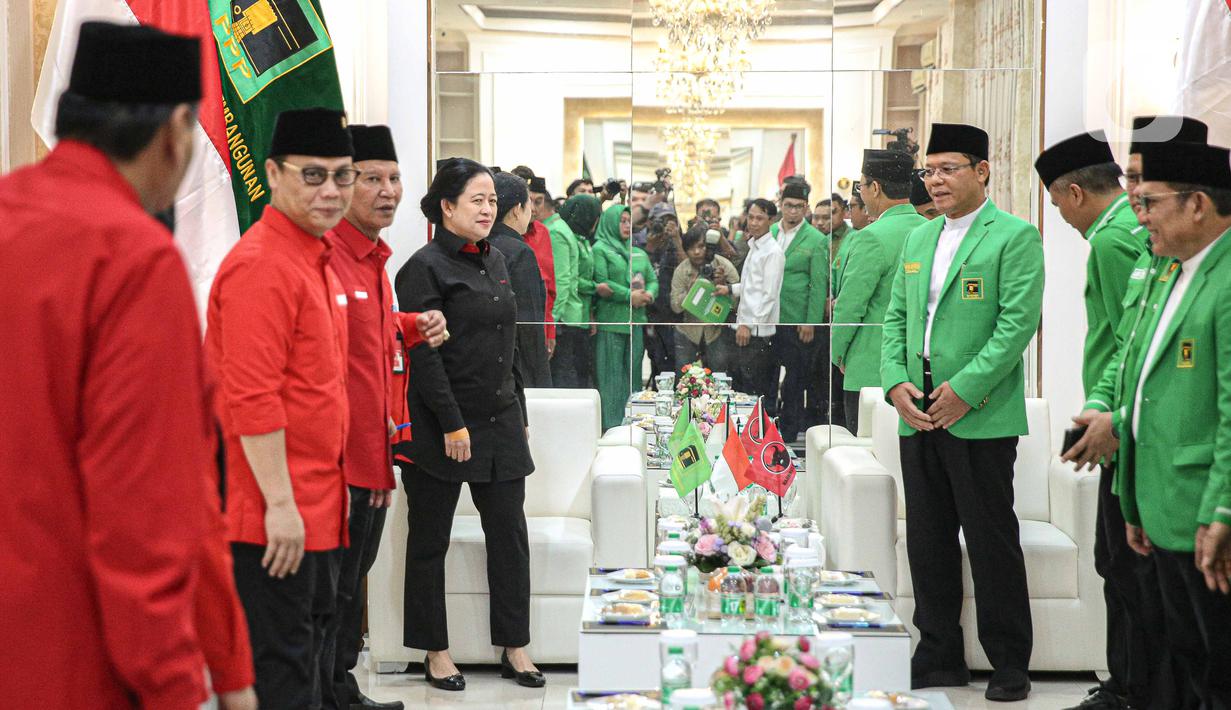 Terlebih, kata dia, kunjungannya juga membahas strategi PDIP dan PPP untuk memenangkan Pilpres. (Liputan6.com/Faizal Fanani)